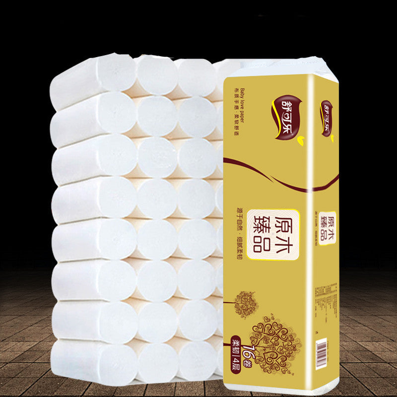 Shukola 16 Rouleaux de Papier Toilette - Doux, Absorbant, Naturel & Pratique