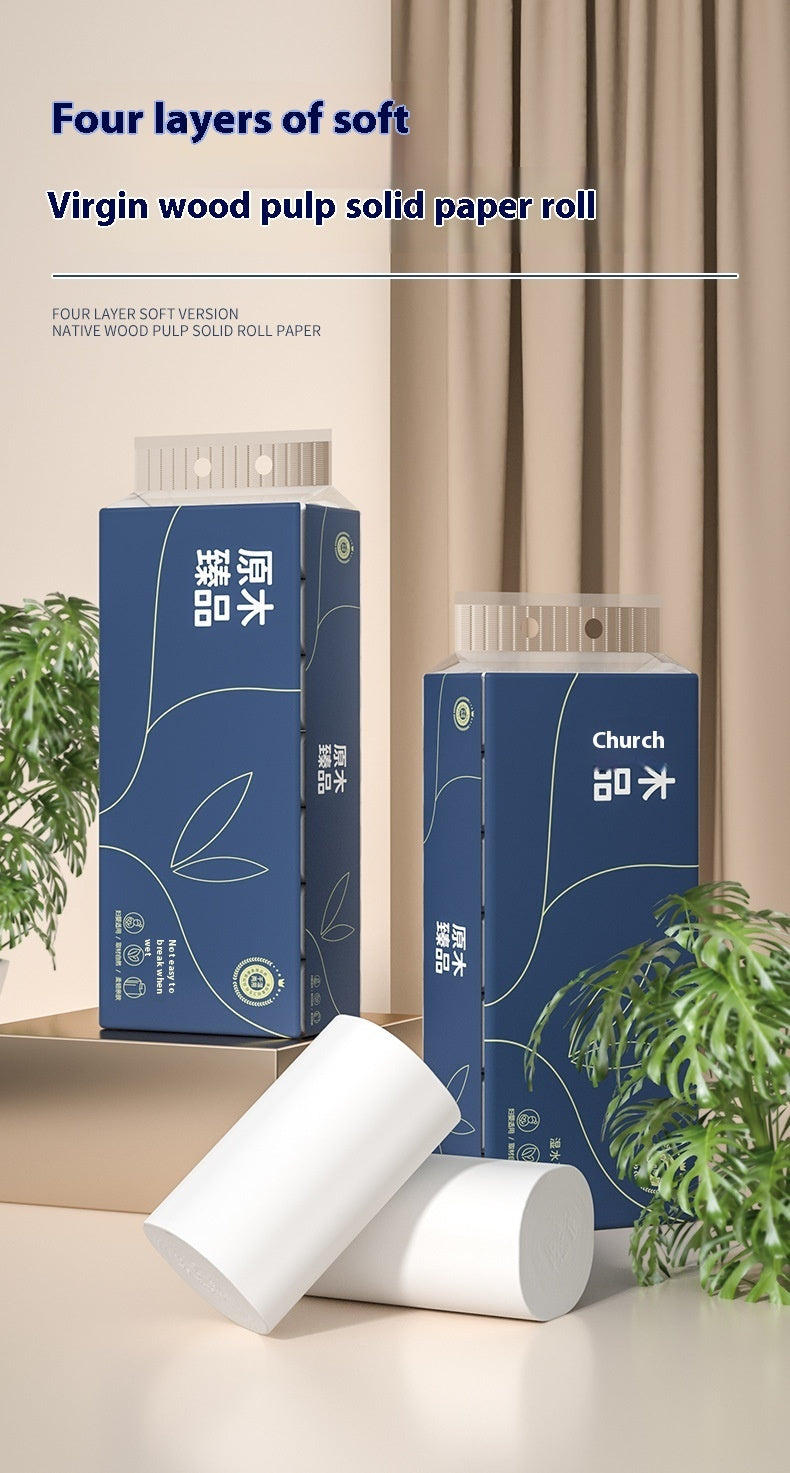 Papier Toilette Luxe - 14 Rouleaux sans Mandrin - Ultra Doux 4 Couches